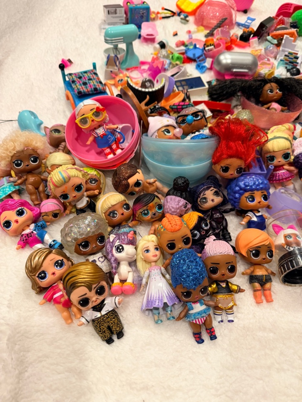 L.O.L. Surprise! Dolls Collection with Pink, Blue, Purple & Gold Accents
